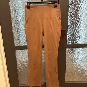 Halara High Rise Bootcut Work Pants w/ Snap Hem – Camel – Size M (7/8)